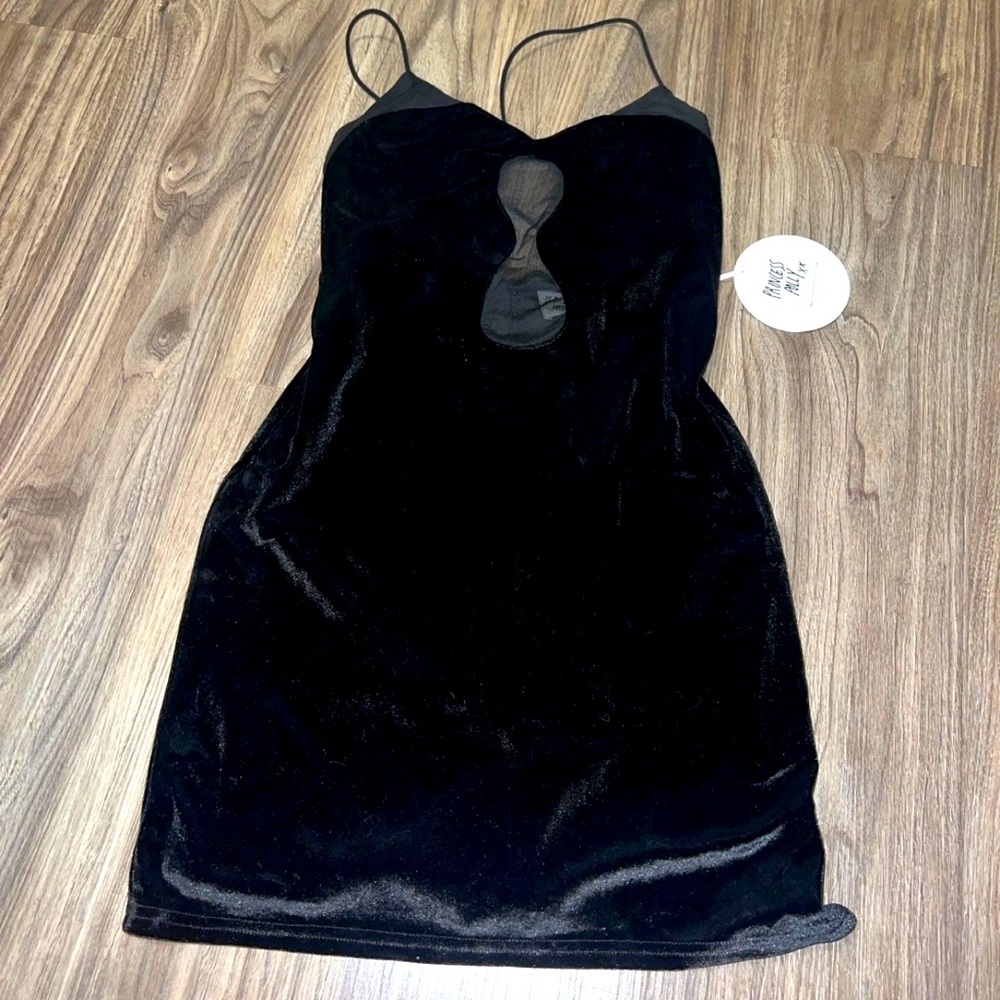Princess Polly velour keyhole dress